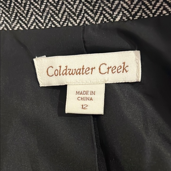 Coldwater Creek Gray Blazer with Notched Lapels - Picture 2 of 3